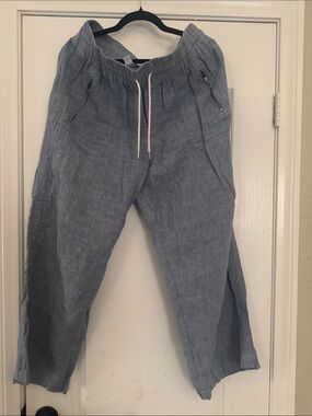 Athleta Light Blue Drawstring Jogger Pants